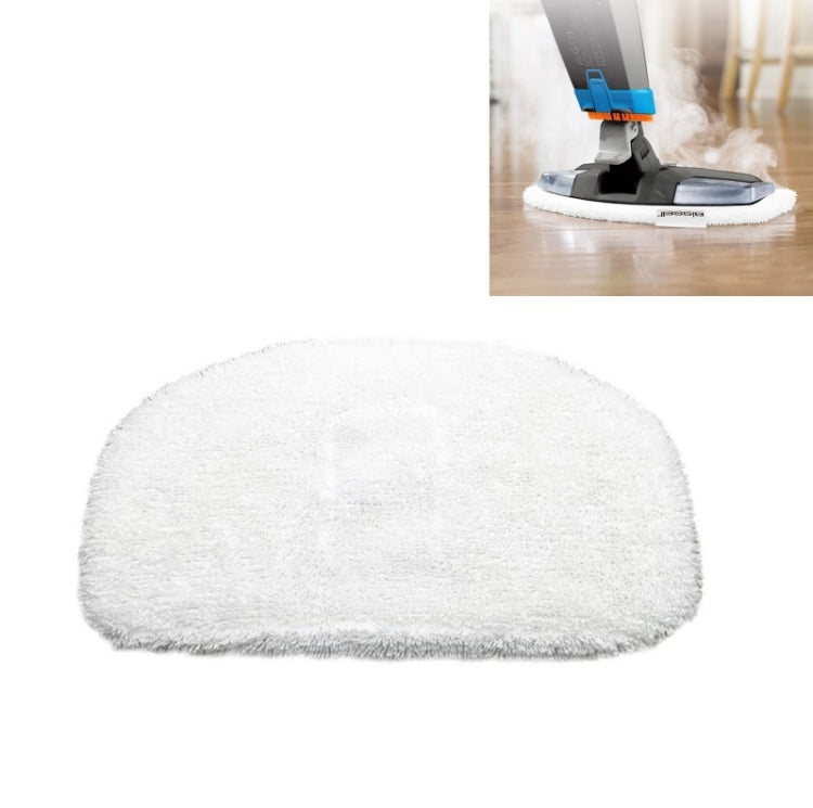 Steam mop cloth cover, white half-moon plush pad