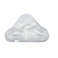 Triangular light-gray steam mop pad with terry cloth surface and stitched channels