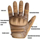 Protective motorcycle gloves with adjustable hook-and-loop cuff, padded palm, reinforced seams