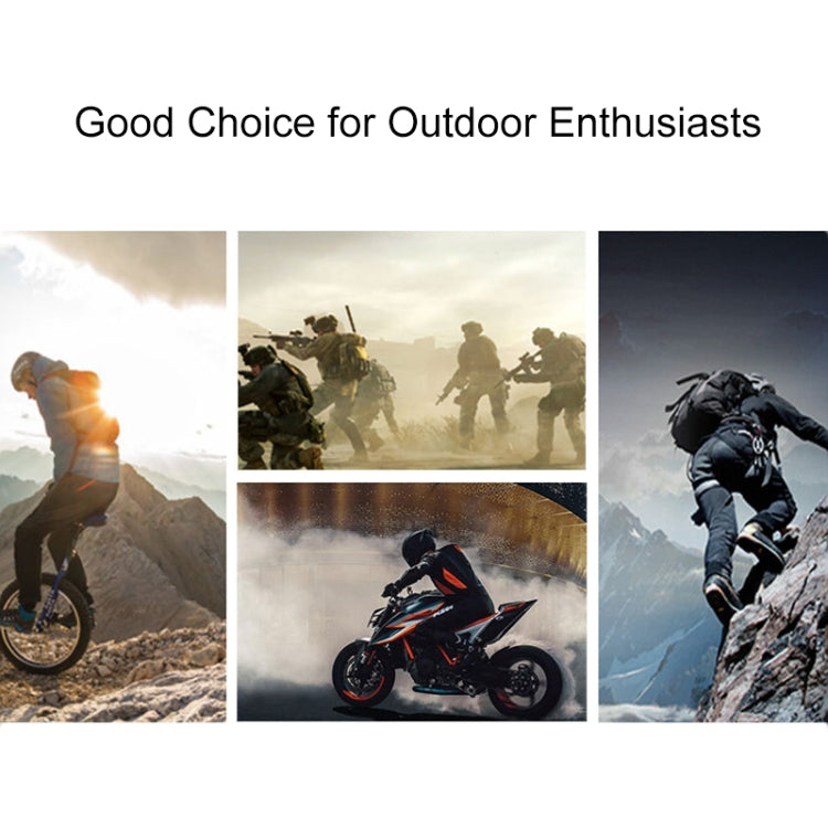 Outdoor activities collage with text 'Good Choice for Outdoor Enthusiasts'