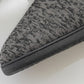 Side close-up of men's high-top slippers showing dark gray sole edge and textured platform