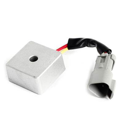 Golf cart rectifier module with metal housing and 2-wire connector harness