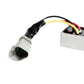Golf cart rectifier harness with gray plug and red/yellow/black wire leads