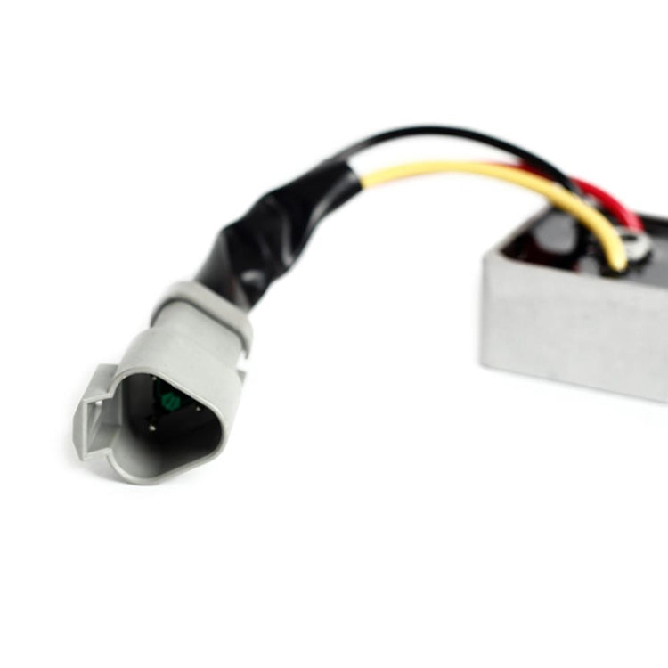 Golf cart rectifier harness with gray plug and red/yellow/black wire leads