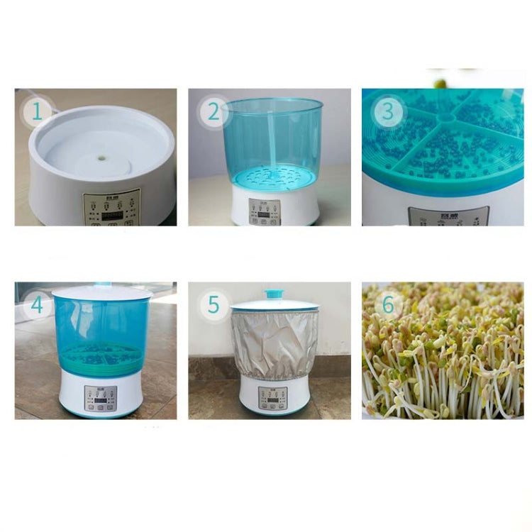 RONGWEI Bean Sprouts Machine Household Automatic Large-Capacity Bean Sprouts Barrel, CN Plug, Double Layer, Double Layer+Plate+ 3m Cable, 3-layer Model+3m  Cable, 3-layer+Plate+3m Cable, Double Layer+Double Plate+3m  Cable