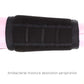 Black brush cleaning sponge roll with ribbed elastic pocket panel