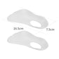 Orthopedic flat foot insole arch support pad, white, with length and width size markings