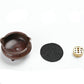 Copper incense burner set with burner bowl, charcoal disc, and perforated insert