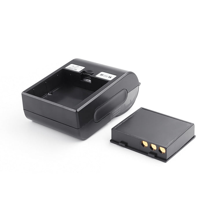 Portable Bluetooth thermal printer base with open paper compartment
