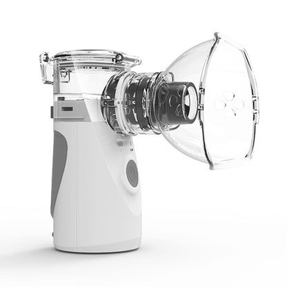 Ultrasonic micro-mesh atomizer with open transparent medicine chamber and front dial