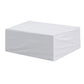 Billiard table dust cover, white, top and side coverage with fitted corners