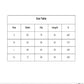 Yoga leggings size table showing S to XL measurements for waist, hip, and length
