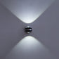 Up-down LED wall lamp with cool-white upward and downward glow