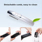 Silver electric massage comb with black bristle head