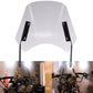 5-7 Inch Retro Motorcycle Windshield Universal Modified Windshield, Black, Smoky, Transparent