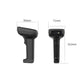 Black handheld 1D barcode scanner side view with compact scan head
