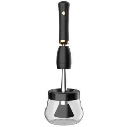 Electric Scrubber USB Rechargeable Makeup Brush Cleaning Machine Automatic Drying Brush Cleaner, Black, White