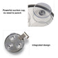 Round mirror with suction cup mount and integrated mounting pads