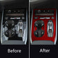 Center console cup holder trim, black vs red 3-piece look for RHD