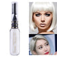 Temporary hair color mascara in silver/white, squeeze bottle with applicator brush.