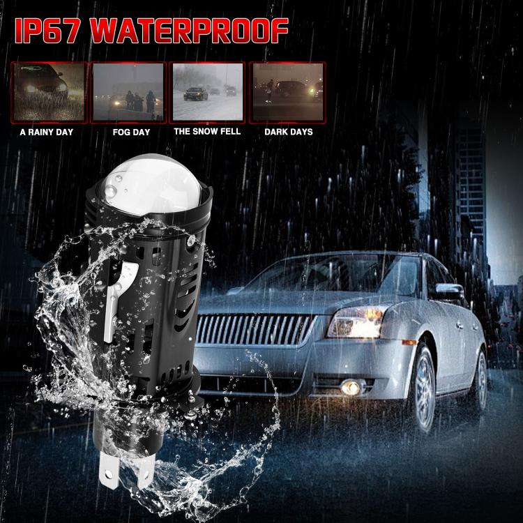 48W High-power LED Spotlight H4 Car Headlight With Solenoid Valve
