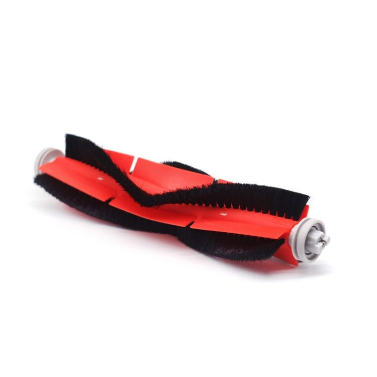 Robot vacuum side brush with black and red bristles, single unit