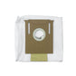 Non-woven robot dust bag for ecovacs T8 T8AIVI MAX, white with brown filter and round inlet