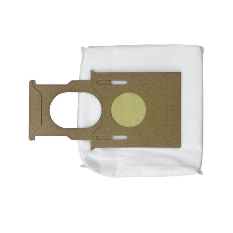 Non-woven dust bag for ecovacs T8 T8AIVI MAX, brown panel with side cutouts and green circle
