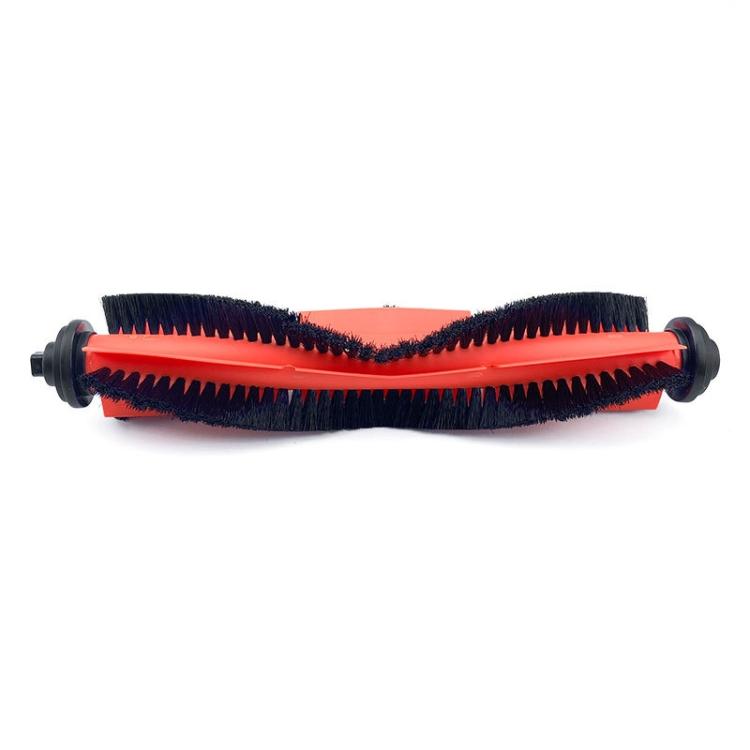 Main roller brush replacement with orange housing and dark bristle brush strip