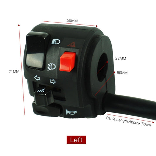 Motorcycle Modification Handle Assembly Universal Switch, Left, Right