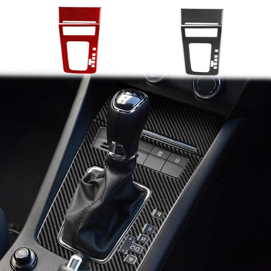 For 2017-2021 Skoda Octavia Right-Hand Drive 2pcs /Set Gear Shift Panel Trim Sticker, Right-Hand Drive