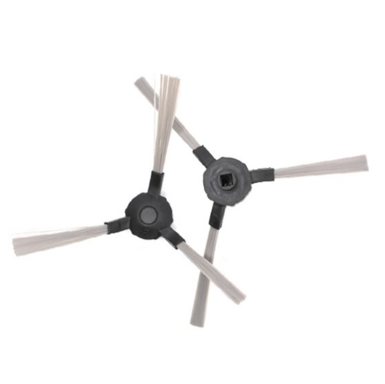 Robot vacuum side brush set with four bristles and black mounting caps