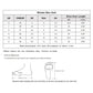 Women size chart and measurement guide for sandals