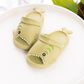 Children's yellow shark EVA slippers with non-slip soles and open-toe design