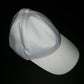 LED fiber optic luminous cap in white, front view