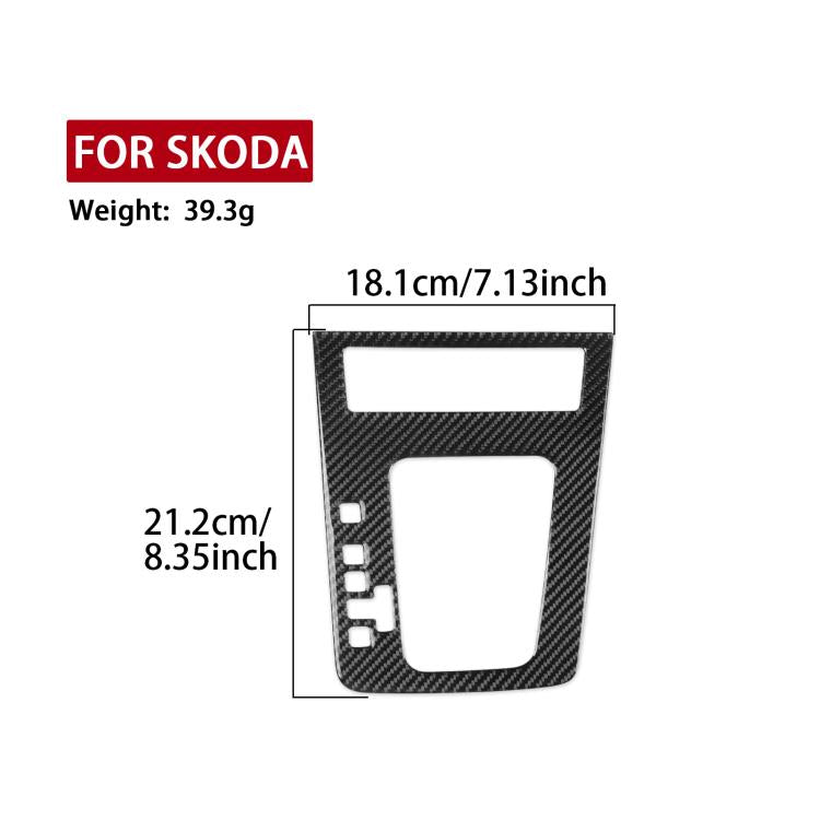 For 2017-2021 Skoda Octavia Left-Hand Drive Gear Shift Panel Sticker, Left-Hand Drive