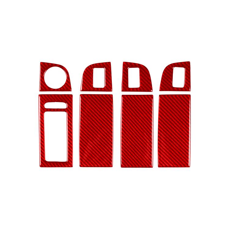 For 2017-2021 Skoda Octavia Left-Hand Drive 8pcs /Set Window Switch Panel Sticker, Left-Hand Drive