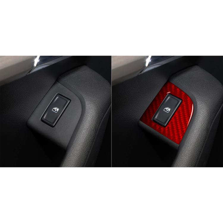 For 2017-2021 Skoda Octavia Left-Hand Drive 8pcs /Set Window Switch Panel Sticker, Left-Hand Drive