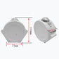 White starry-sky projector night light, size 75mm x 104mm x 65mm.