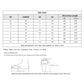 Sandal size chart with inner length measurements for US, EU, UK, AU sizes