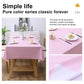 Pink solid color waterproof disposable tablecloth for everyday dining