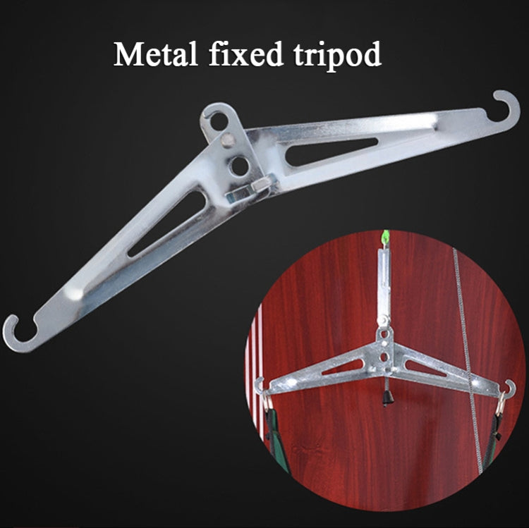 Metal traction tripod frame with hooks for door-hanging cervical sling