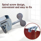 Spiral screw clamp and traction arm component for door-hanging cervical sling