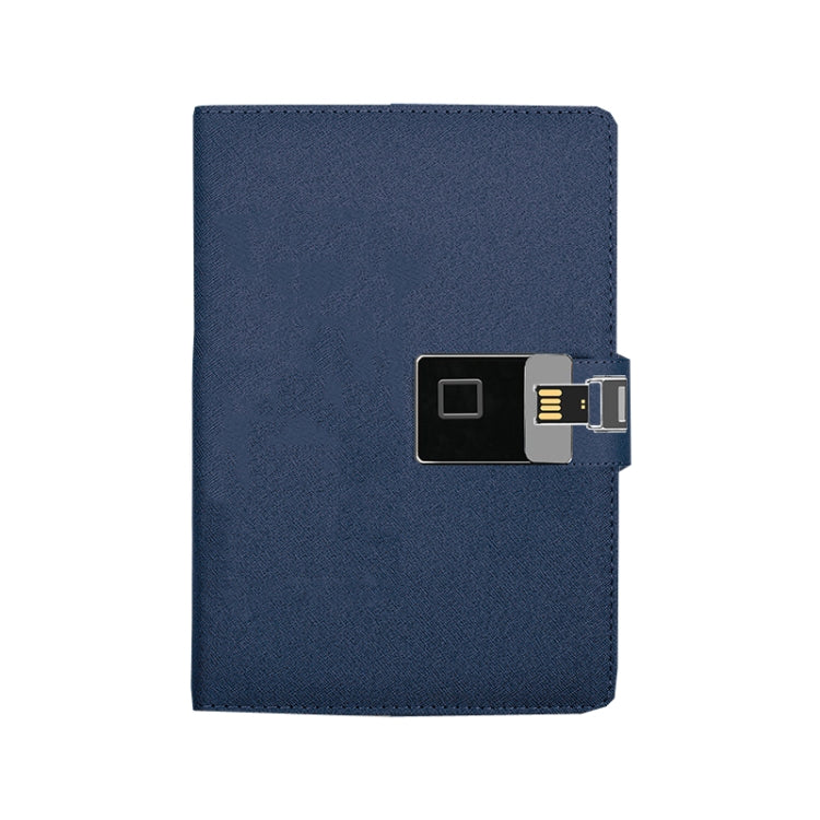 A5 Multi-Function Fingerprint Unlocking Notebook Can Record 10 Fingerprints, Fingerprint Lock + 16G U Disk, Only With Fingerprint Lock