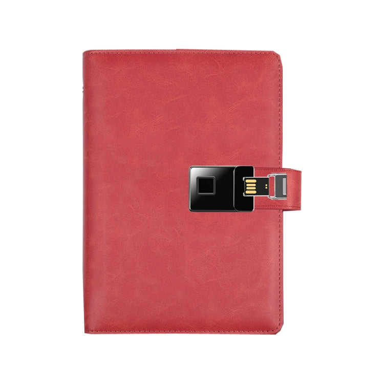 A5 Multi-Function Fingerprint Unlocking Notebook Can Record 10 Fingerprints, Fingerprint Lock + 16G U Disk, Only With Fingerprint Lock