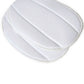 White microfiber steam mop cloth pad, oval