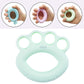 Mint green silicone finger grip ring for strength training, 35LB