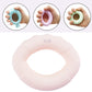 Light pink silicone finger grip ring for strength training, 5LB