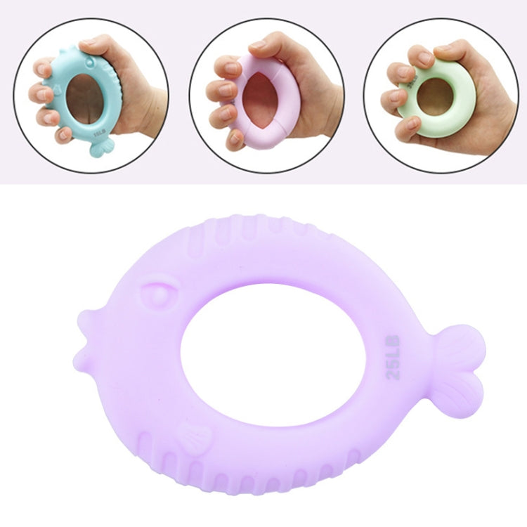 Children’s finger strength training grip ring, light purple 25LB ring device
