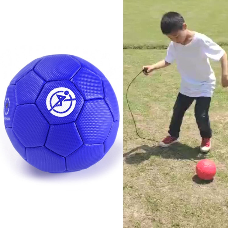 Blue children training football shown close-up